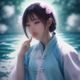 《秘密花园》韩漫h漫画封面，花园场景，色调浪漫温暖，人物服装精致